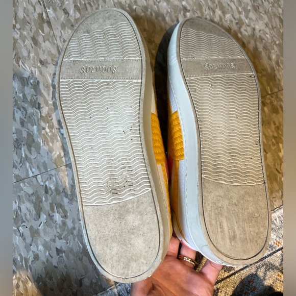 Leather White Sneakers | Soludos - Picture 5 of 6